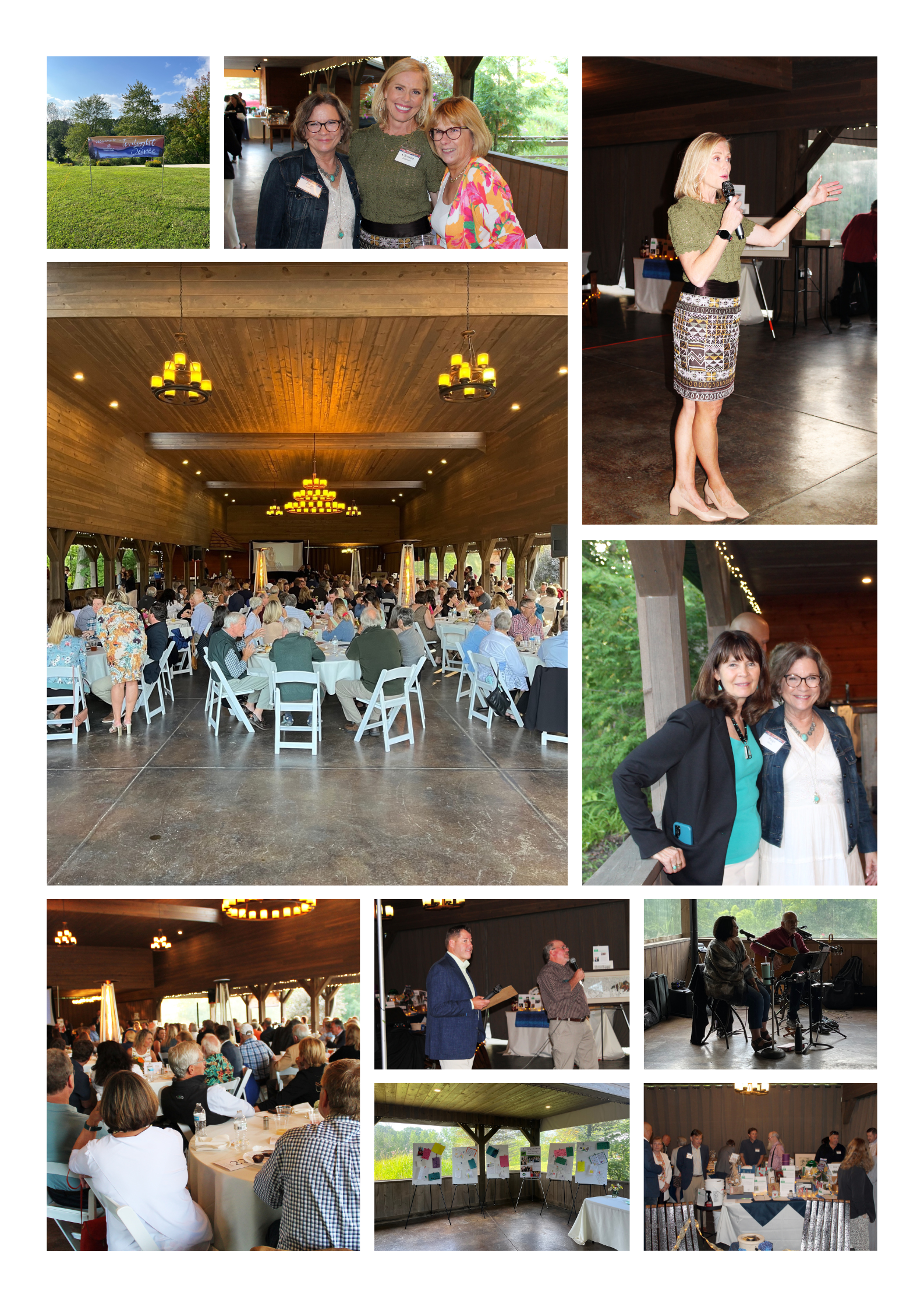 Photo collage of attendees at FGP's fundraiser event - Twilight Soiree
