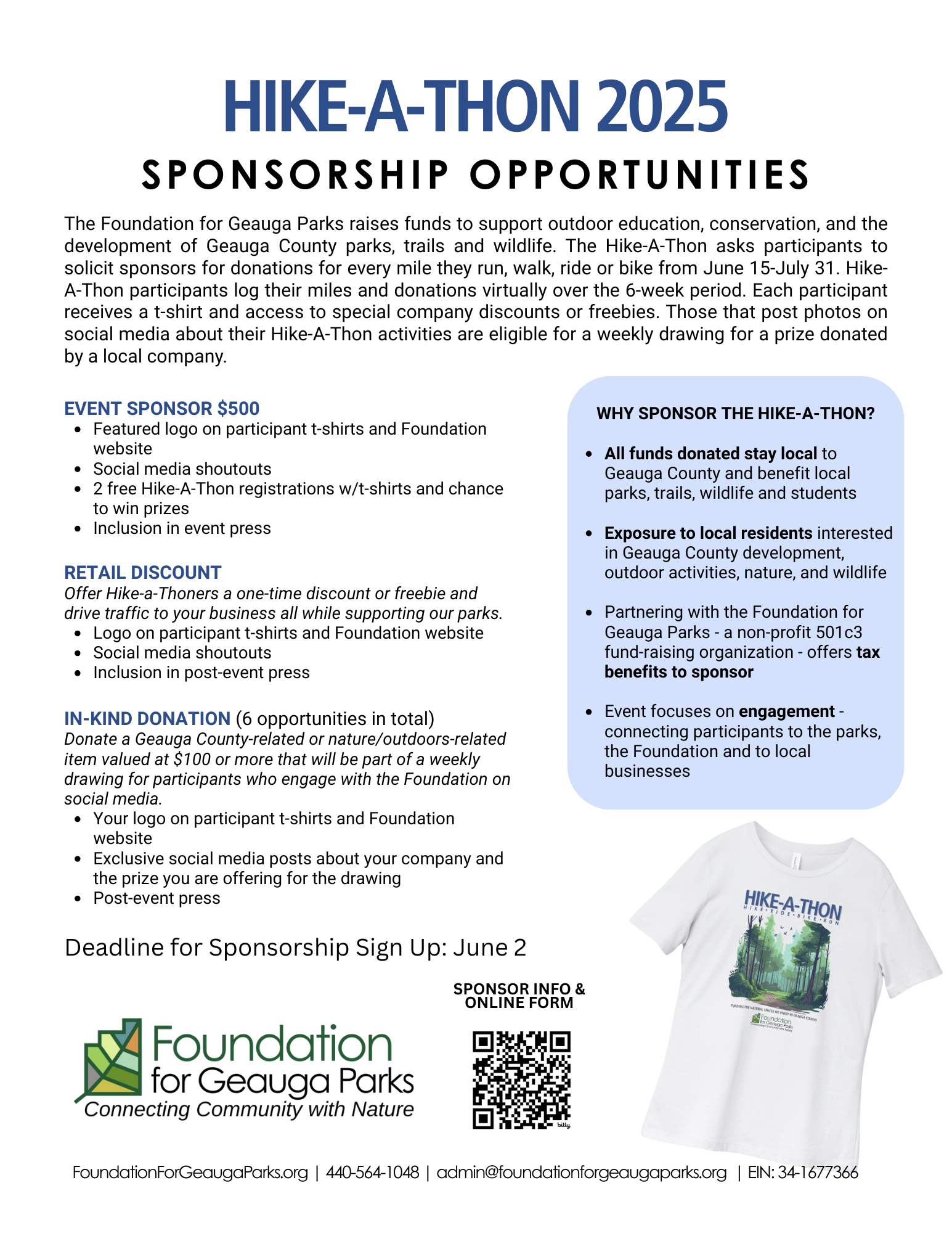 Sponsorship Info Sheet